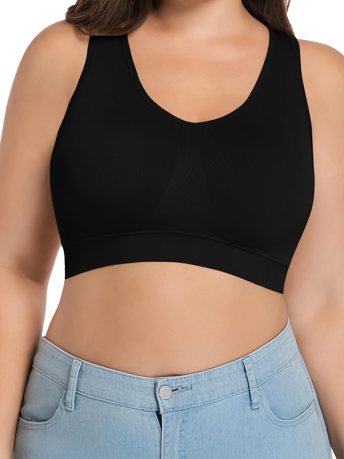 3 Pack Plus Size Women Seamles - Sleep Bra Bralette review and price