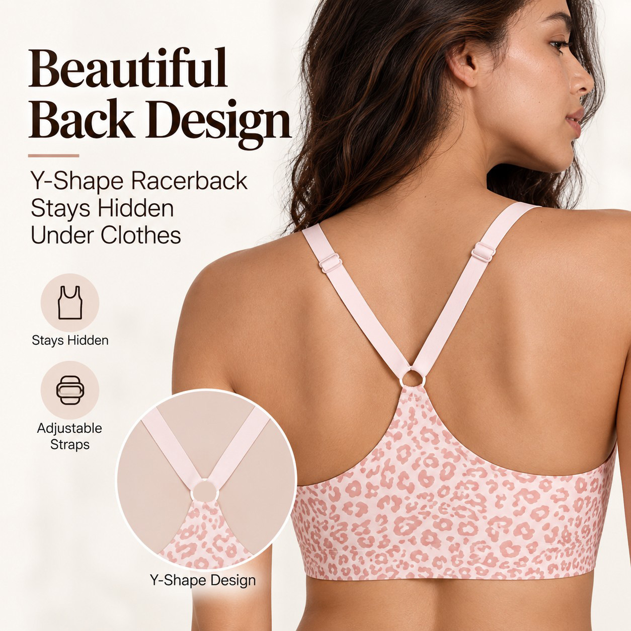 Women's Leopard Print Double F - Wirefree Bra Comfort review and price